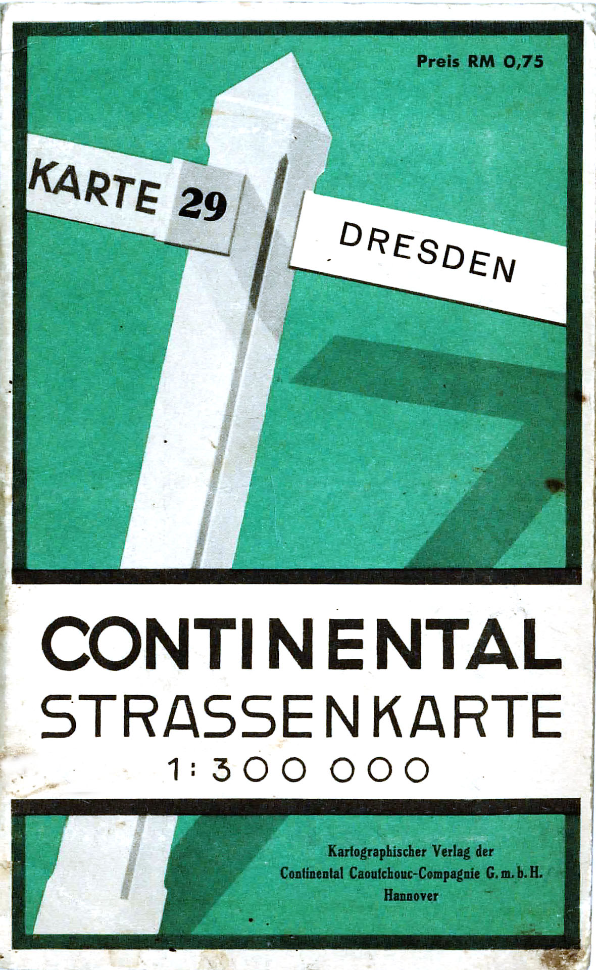 Continental Straßenkarte Dresden